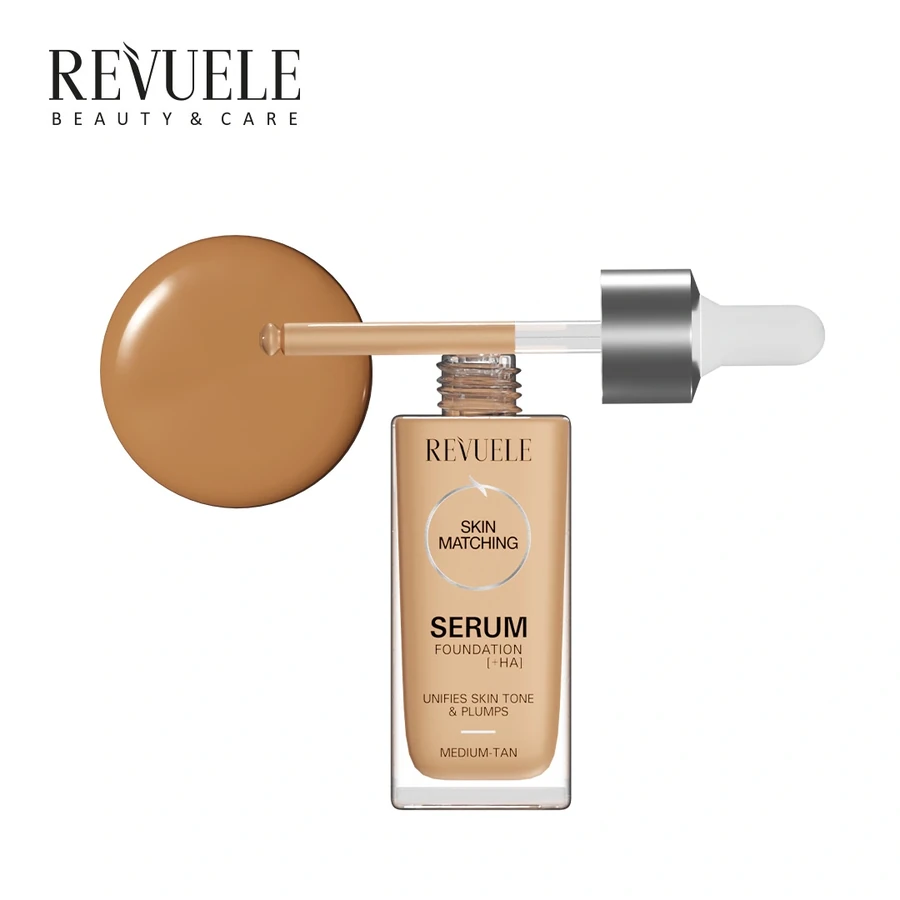 Сироватка-тональний крем + гіалуронова кислота Revuele Serum Foundation + HA Medium Tan Середня засмага 30 мл