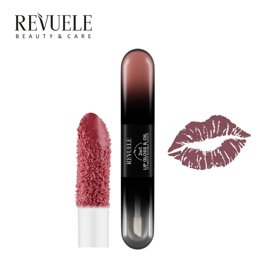 Блиск для губ та олія 2в1 Revuele Lip Gloss & Oil 2in1 Ultimate Double Touch 03 Рожевий 7 мл