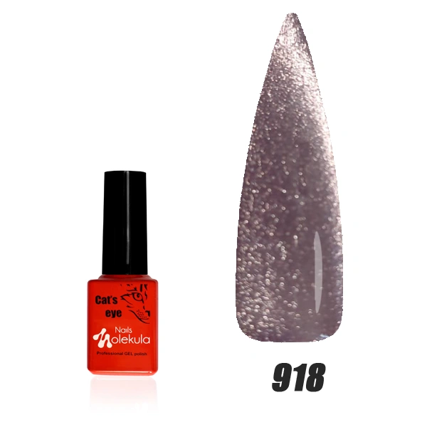Гель-лак з ефектом котячого ока Molekula 9D Cat Eye №918 6 мл