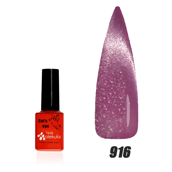 Гель-лак з ефектом котячого ока Molekula 9D Cat Eye №916 6 мл