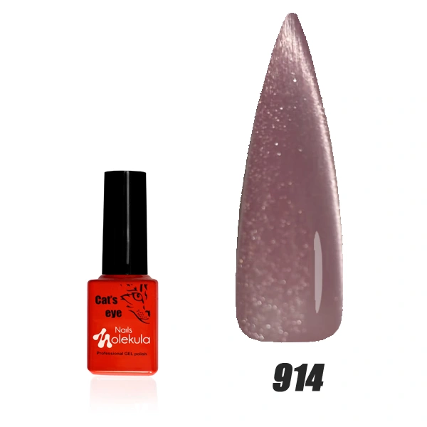 Гель-лак з ефектом котячого ока Molekula 9D Cat Eye №914 6 мл