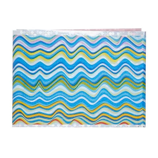 Фольга для нігтів Naomi Foil holographic №34 Wave Form Big №34 Хвилі великі, кольорова