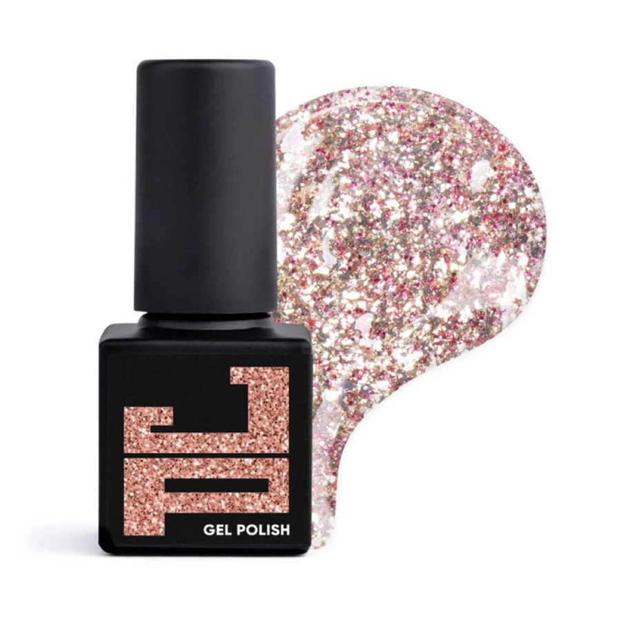 Гель-лак Jerden-Proff Gel Polish 28 прозорий, зі щільною рожевою поталлю 5 мл