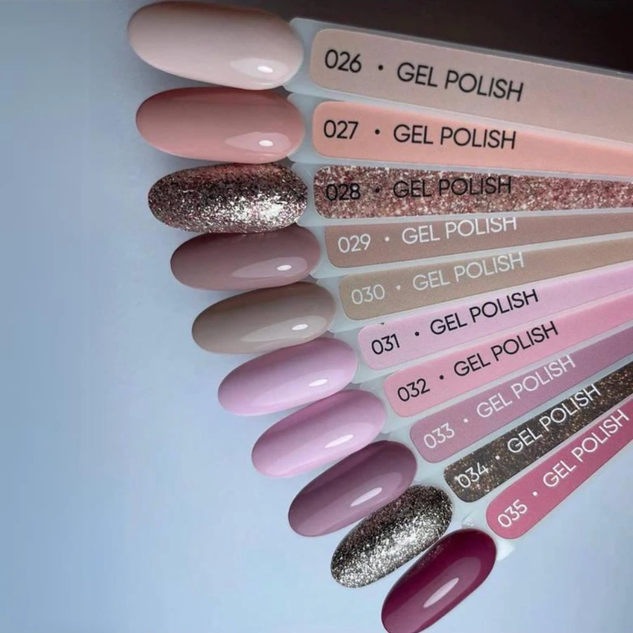 Гель-лак Jerden-Proff Gel Polish 28 прозорий, зі щільною рожевою поталлю 5 мл