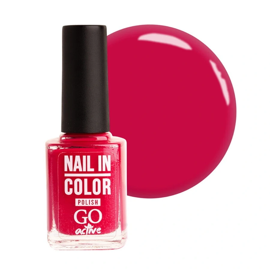 Лак для нігтів GO Active Nail in Color №61 малиновий, емаль 10 мл