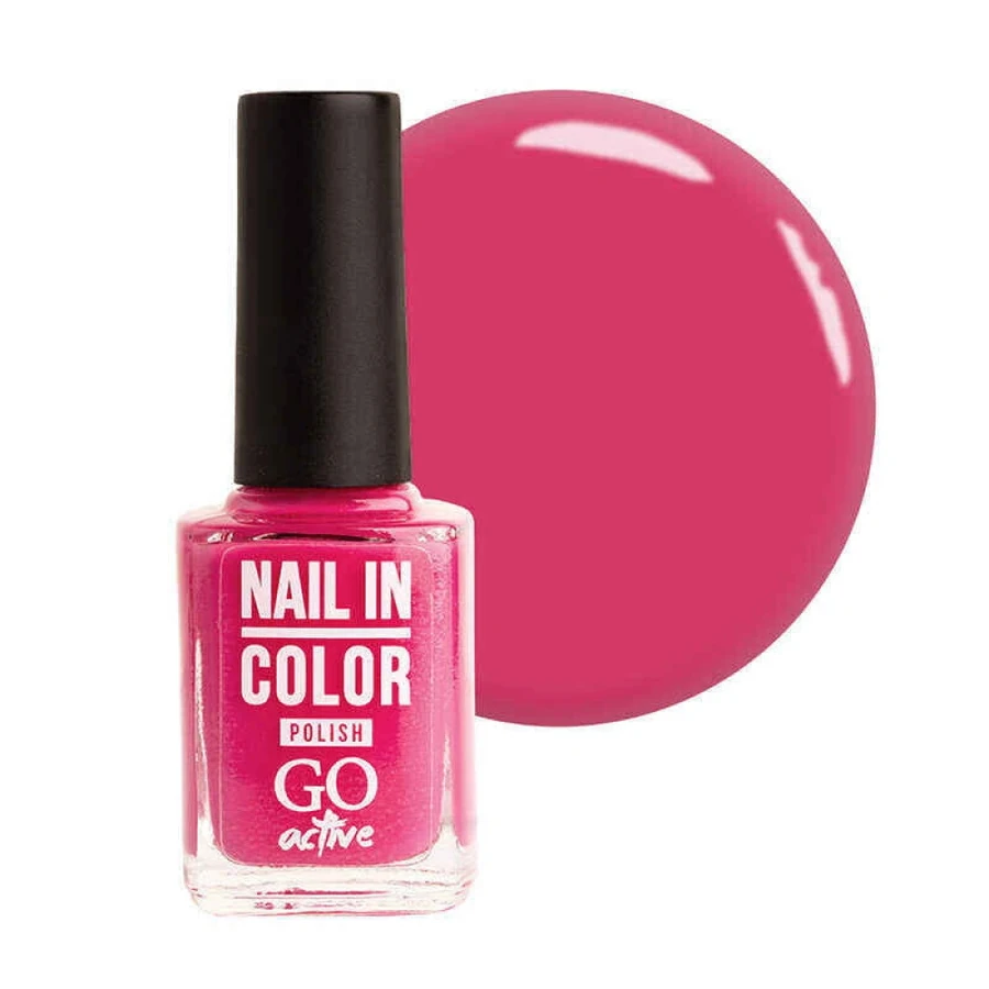 Лак для нігтів GO Active Nail in Color №62 рожева орхідея, емаль 10 мл