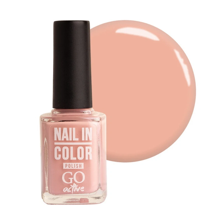 Лак для нігтів GO Active Nail in Color №80 рожева пудра, емаль 10 мл