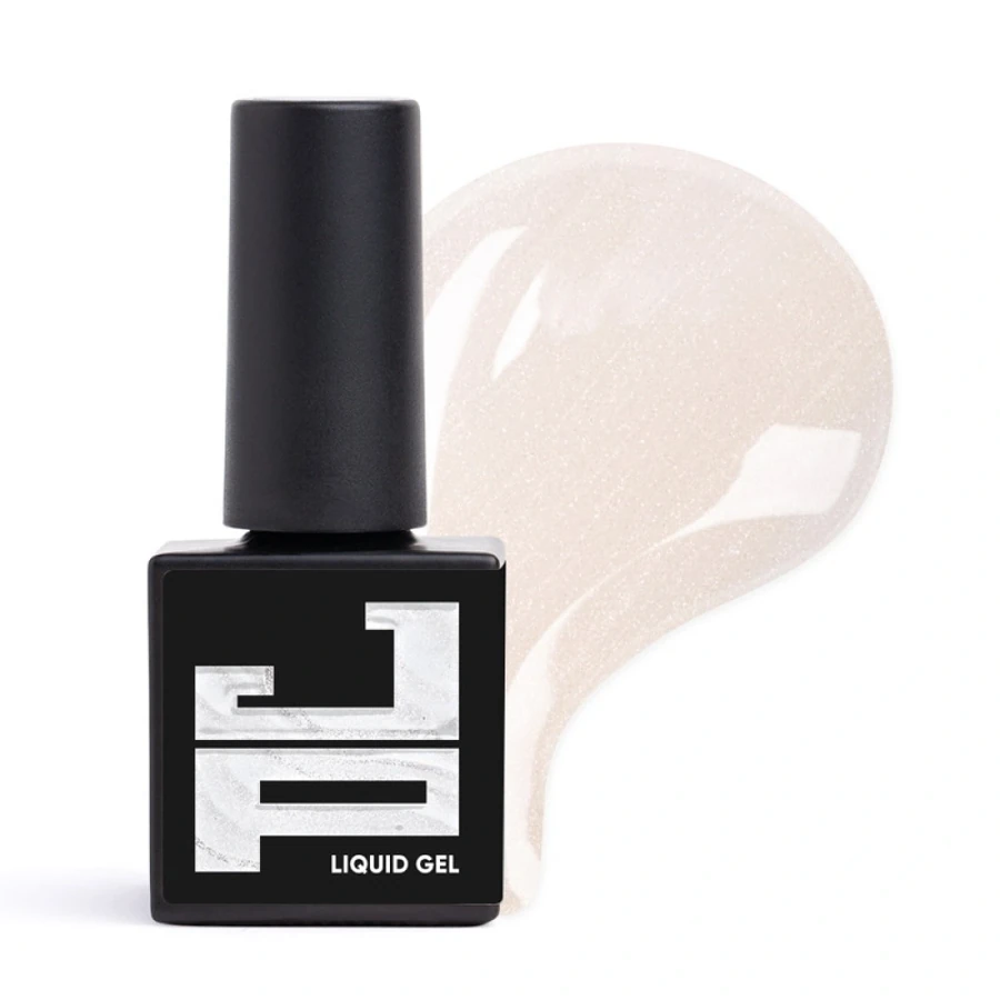 Рідкий гель для моделювання та зміцнення нігтів Jerden-Proff Liquid Gel 12 молочно-кремовий, з шимером та перламутром 10 мл