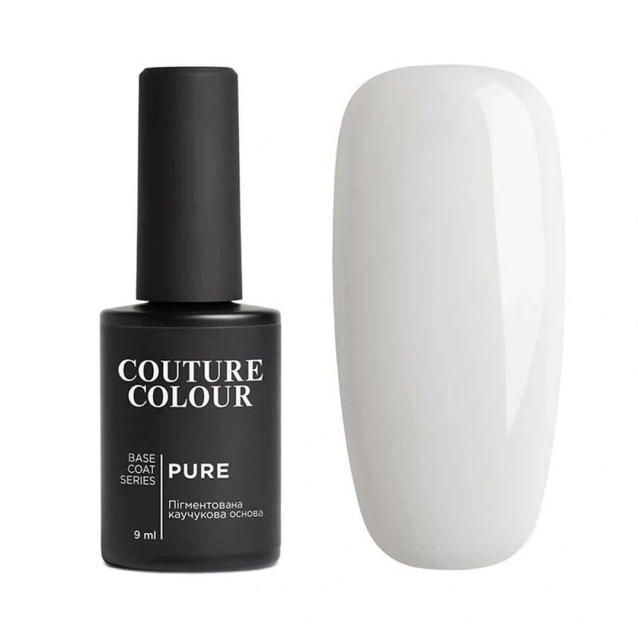Камуфлююча каучукова основа Couture Colour Pure Base Coat 01 молочний 9 мл