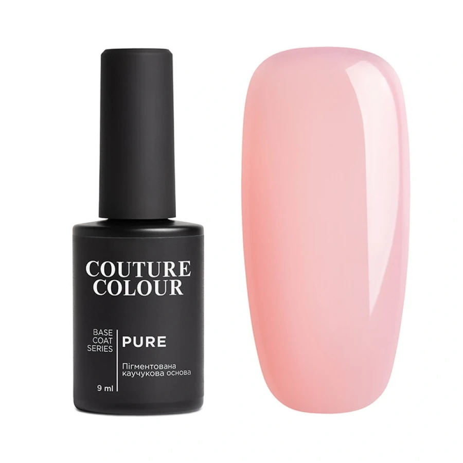 Камуфлююча каучукова основа Couture Colour Pure Base Coat 04 квітковий рожевий 9 мл