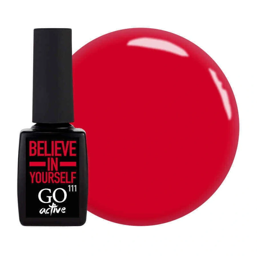 Гель-лак GO Active Gel Polish 111 ягідний червоний, емаль 10 мл