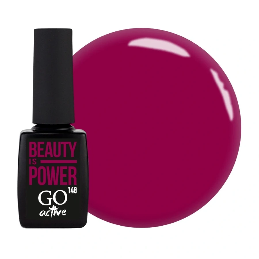 Гель-лак GO Active Gel Polish 148 рожево-маруновий, емаль 10 мл