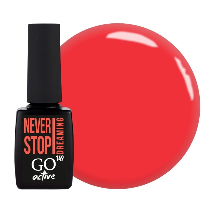 Гель-лак GO Active Gel Polish 149 лососево-кораловий, емаль 10 мл