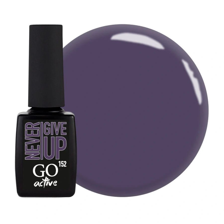 Гель-лак GO Active Gel Polish 152 сливовий графіт, емаль 10 мл