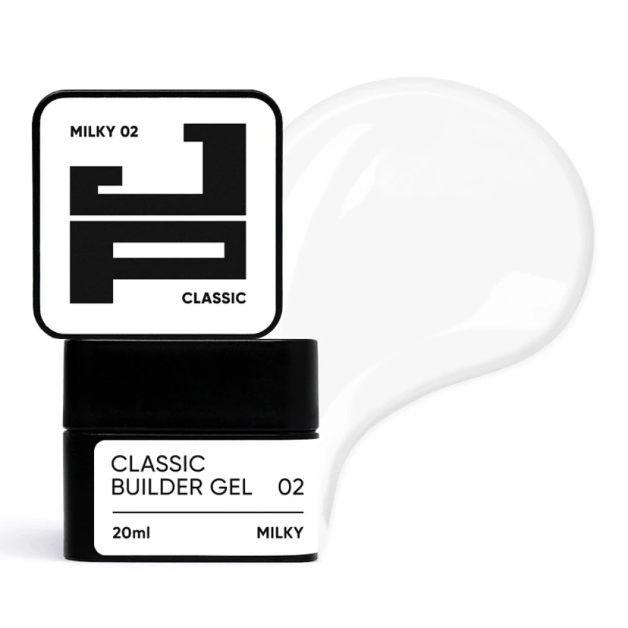 Класичний білдер-гель для моделювання та зміцнення Jerden-Proff Classic Builder Gel 02 Milky молочний 20 мл