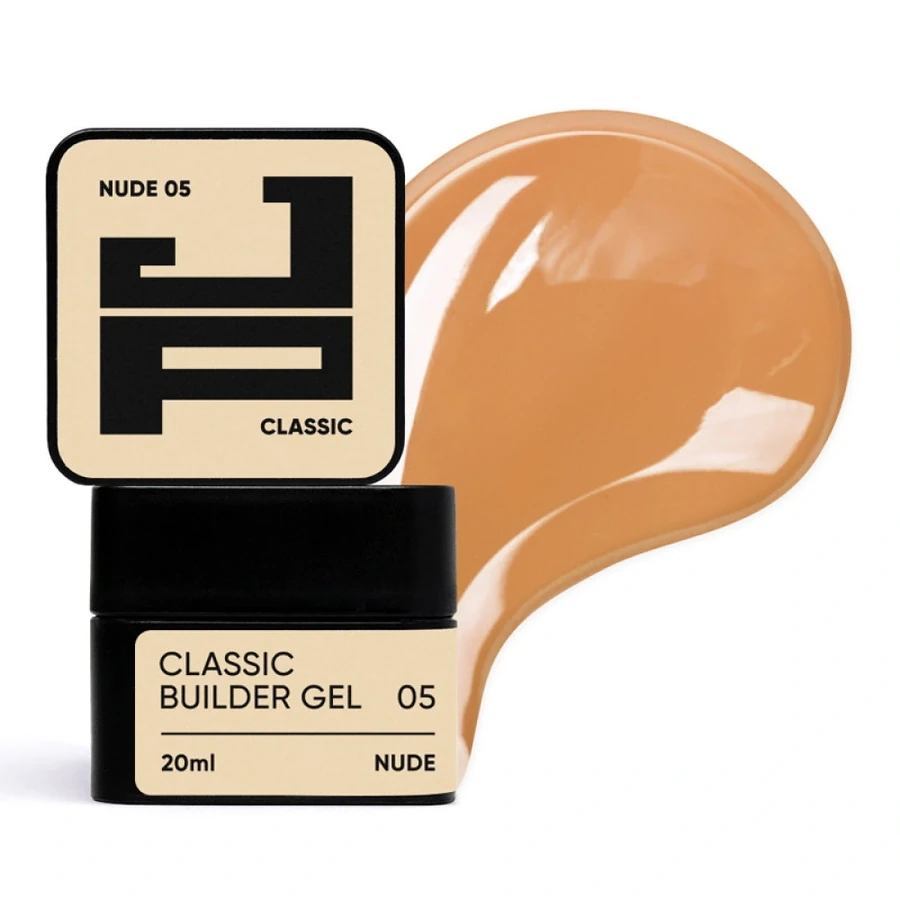 Класичний білдер-гель для моделювання та зміцнення Jerden-Proff Classic Builder Gel 05 Nude нюдовий 20 мл