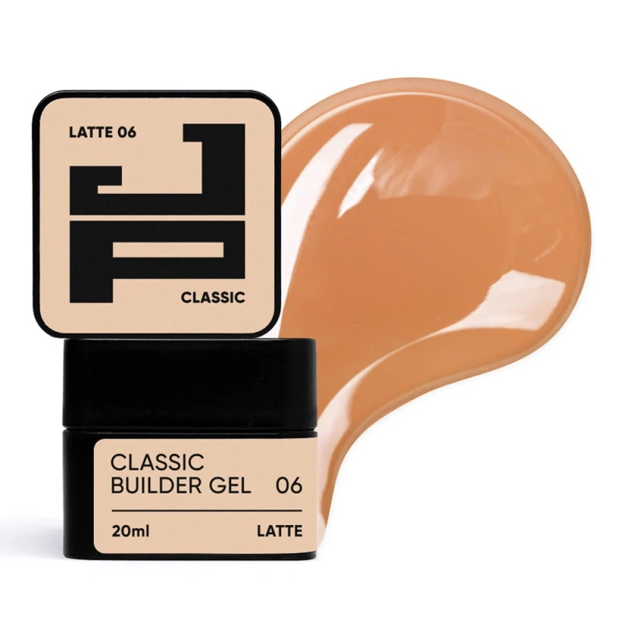 Класичний білдер-гель для моделювання та зміцнення Jerden-Proff Classic Builder Gel 06 Latte латте 20 мл