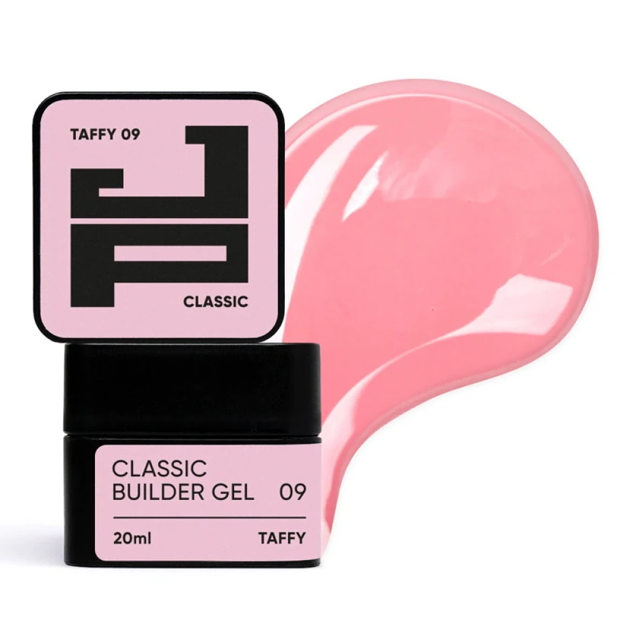 Класичний білдер-гель для моделювання та зміцнення Jerden-Proff Classic Builder Gel 09 Taffy холодний рожевий 20 мл
