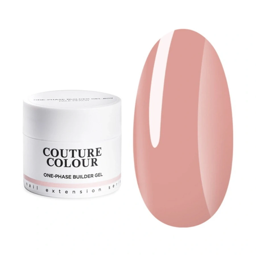 Однофазний гель для моделювання Couture Colour One-Phase Builder Gel 10 Pale Peach світлий персиковий 15 мл
