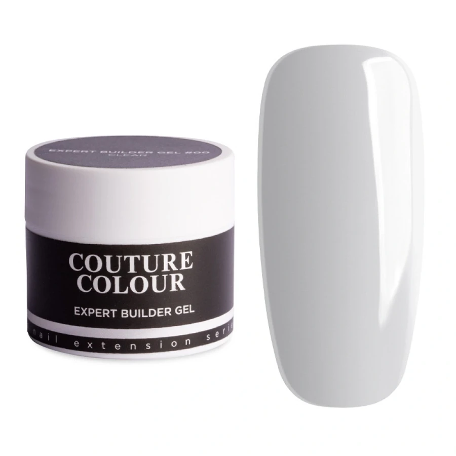 Трифазний білдер-гель для нарощування нігтів Couture Colour Expert Builder Gel 00 Clear прозорий 15 мл