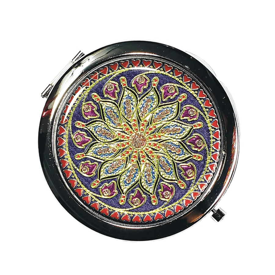 Дзеркальце кишенькове з принтом Merci Cosmetic Pocket Mirror 9976