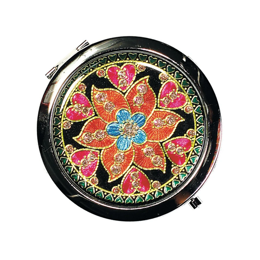 Дзеркальце кишенькове з принтом Merci Cosmetic Pocket Mirror 9976
