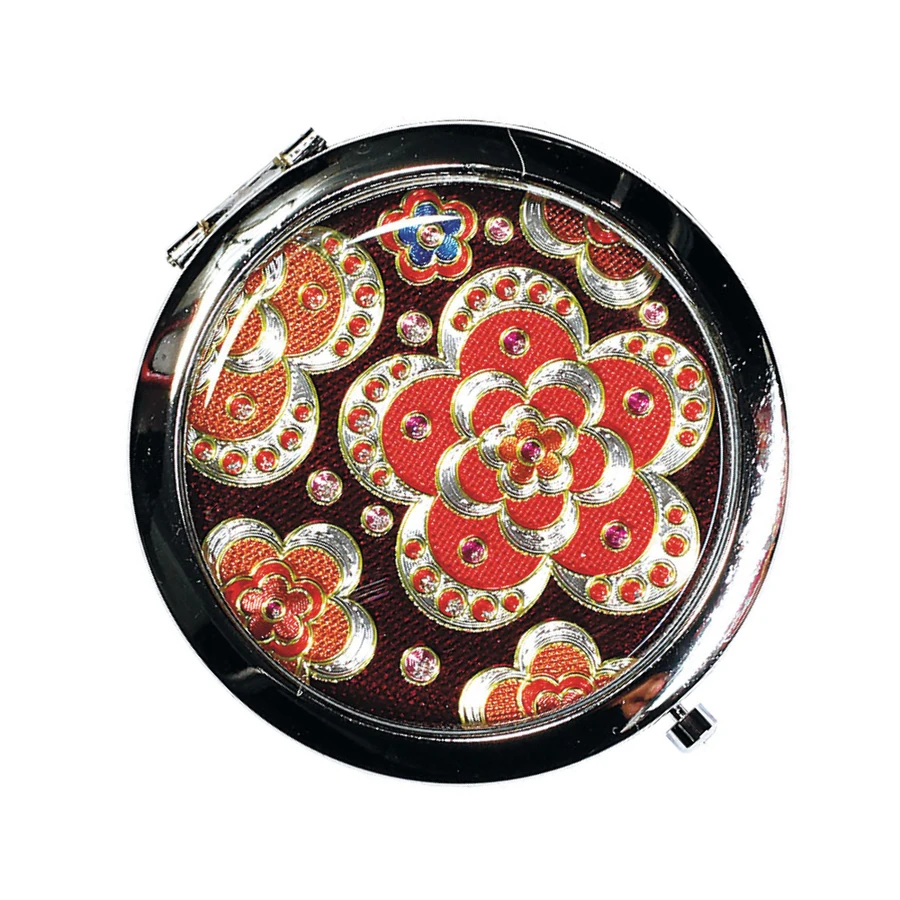 Дзеркальце кишенькове з принтом Merci Cosmetic Pocket Mirror 9976