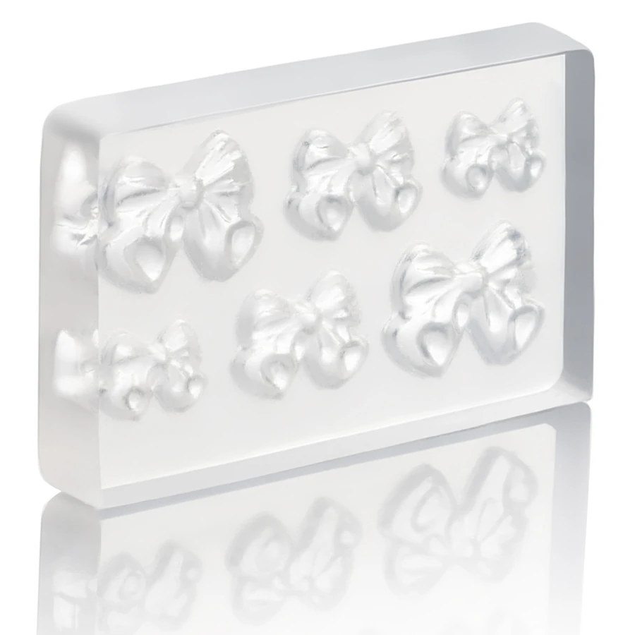Силіконові 3D молди для обємного дизайну нігтів Kodi Silicone 3D Mold for Nail Design 01 бантики
