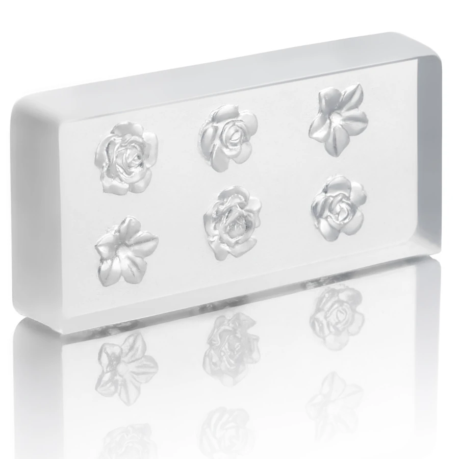 Силіконові 3D молди для обємного дизайну нігтів Kodi Silicone 3D Mold for Nail Design 02 квіти