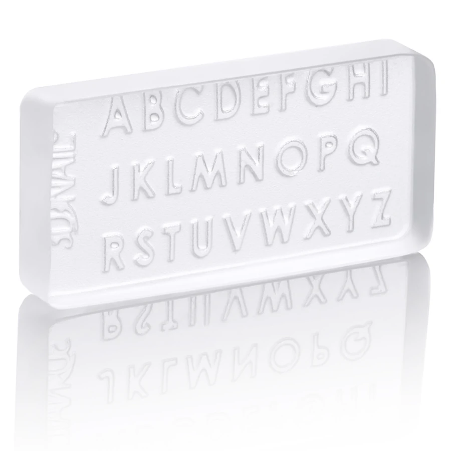 Силіконові 3D молди для обємного дизайну нігтів Kodi Silicone 3D Mold for Nail Design 03 англійські літери