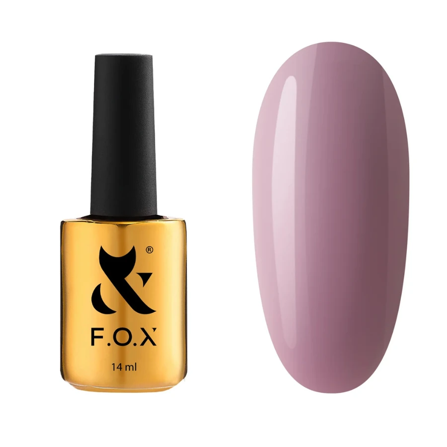Рідкий акригель FOX Autumn Gel Bottle 004 бежево-ліловий, емаль 14 мл