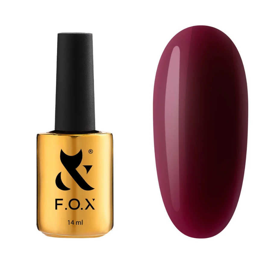 Рідкий акригель FOX Autumn Gel Bottle 009 приглушений бордовий, емаль 14 мл