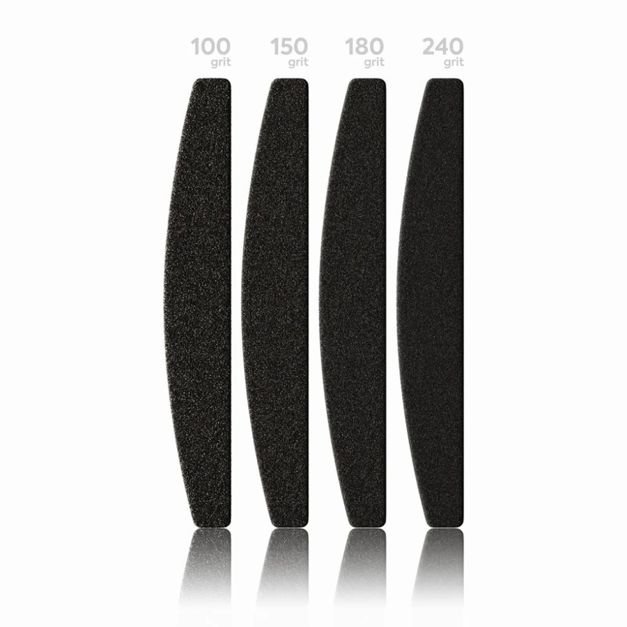Змінні файли на клейовій основі Wonderfile Replacement Nail Files 180 грит чорні 20 шт