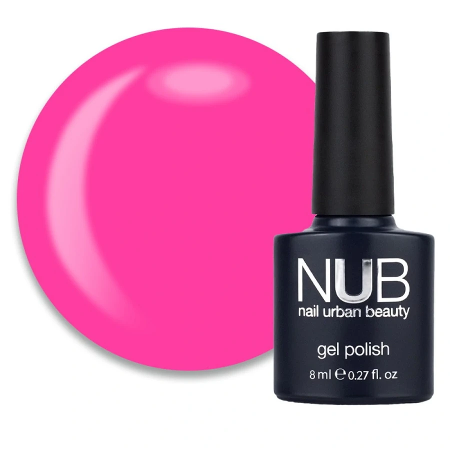 Гель-лак NUB Gel Polish 017 Fallen Dream яскравий трояндовий, емаль 8 мл