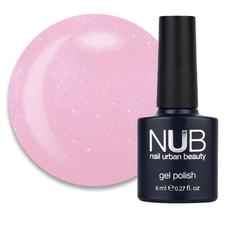 Гель-лак NUB Gel Polish 024 Ballerina світло-рожевий, з шимером 8 мл