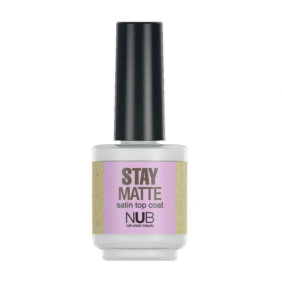 Закріплювач для манікюрного лаку NUB Stay Matte Satin Top Coat матовий 15 мл