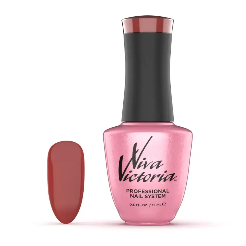 Гель-лак Viva Victoria Gel Polish A-040 попелясто-кораловий, емаль 15 мл