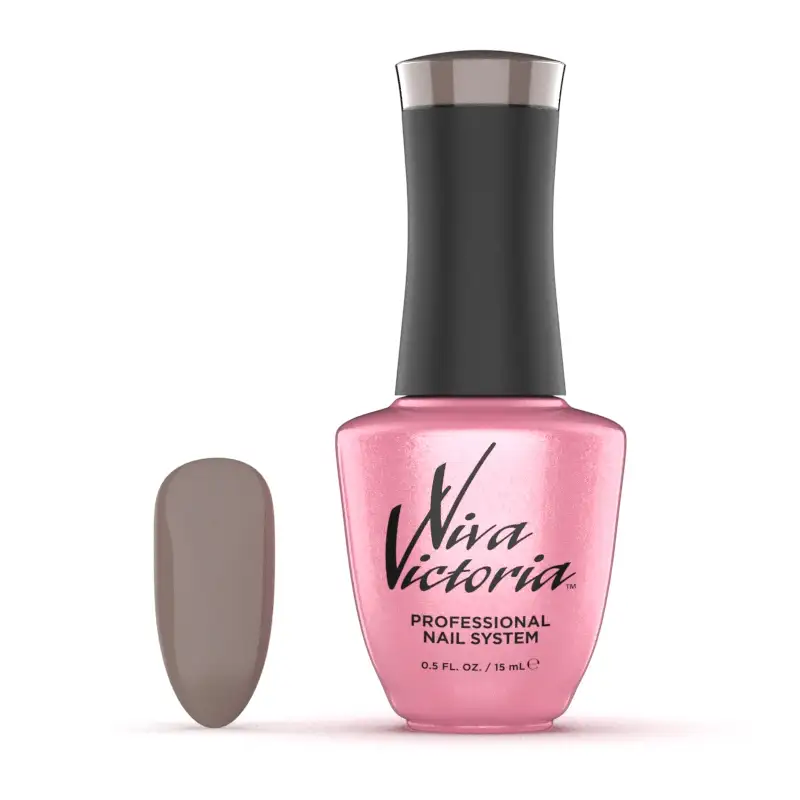 Гель-лак Viva Victoria Gel Polish G-064 сірий з легким рожевим відтінком, емаль 15 мл