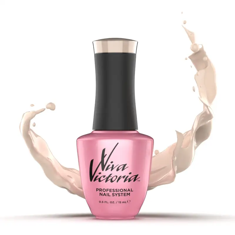 Гель-лак Viva Victoria Gel Polish E-017 пудровий тілесно-бежевий, емаль 15 мл