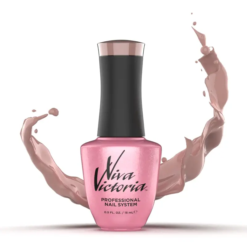 Гель-лак Viva Victoria Gel Polish E-023 тілесно-бежевий, емаль 15 мл