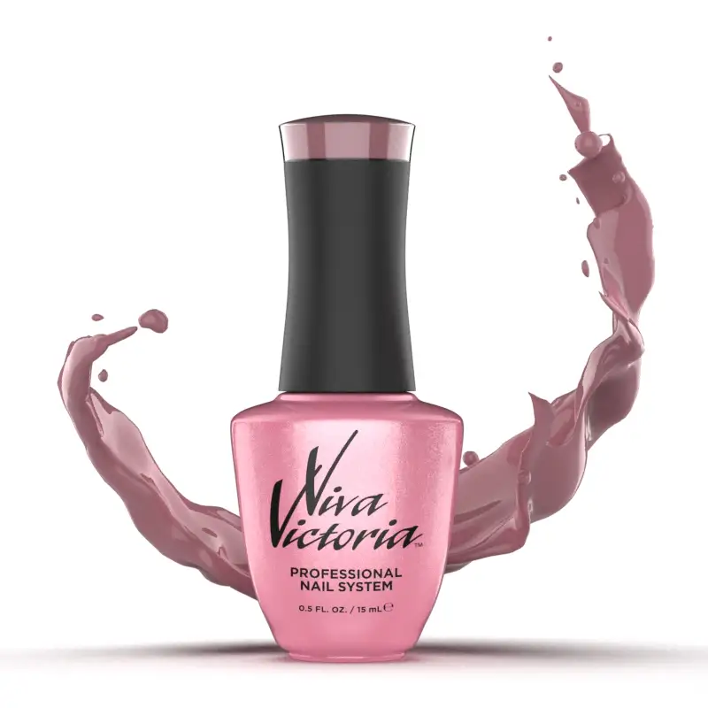 Гель-лак Viva Victoria Gel Polish E-048 насичено-рожевий, емаль 15 мл