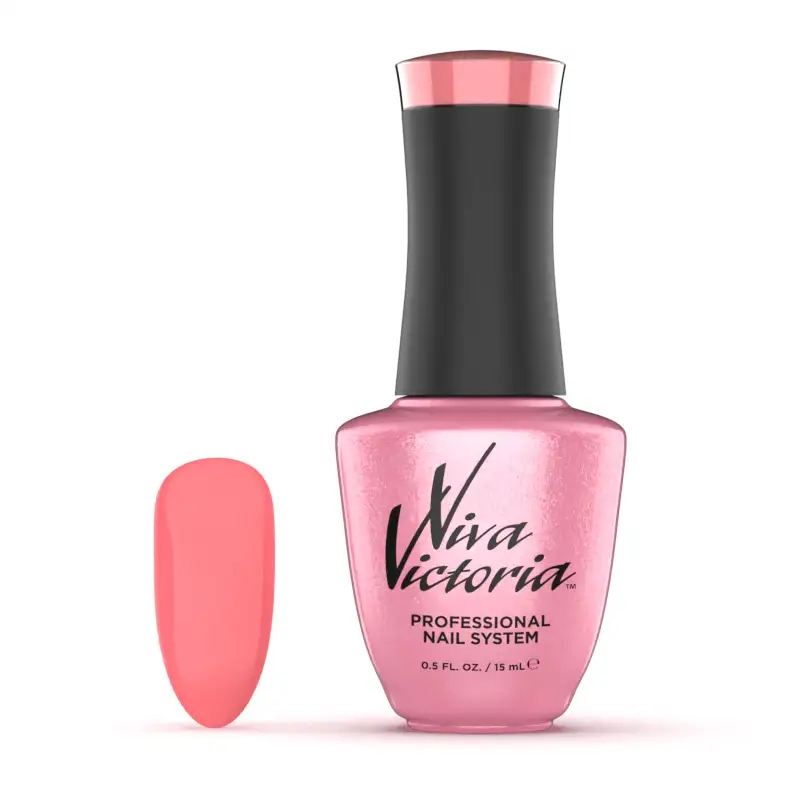 Гель-лак Viva Victoria Gel Polish E-070 світло-рожевий неон, емаль 15 мл