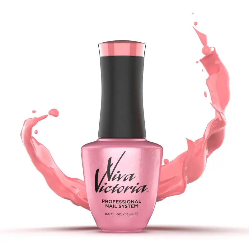 Гель-лак Viva Victoria Gel Polish E-070 світло-рожевий неон, емаль 15 мл