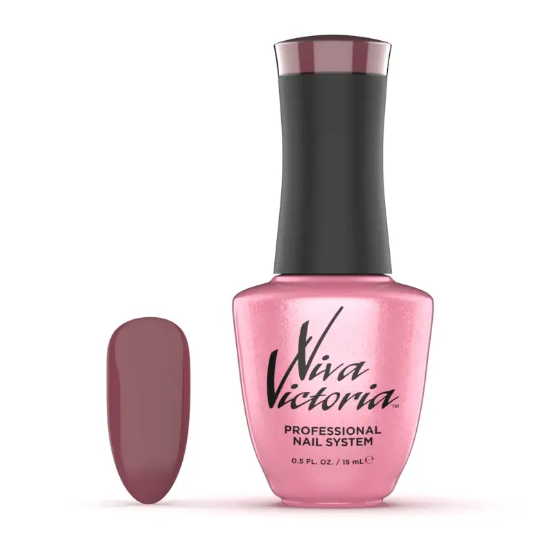 Гель-лак Viva Victoria Gel Polish E-096 попелястий темно-бузковий, емаль 15 мл
