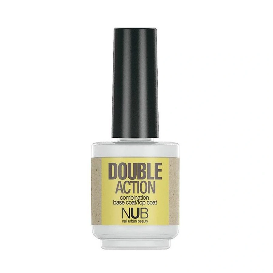 База + топ для лаку 2 в 1 NUB Double Action Base & Top Coat 2in1 15 мл