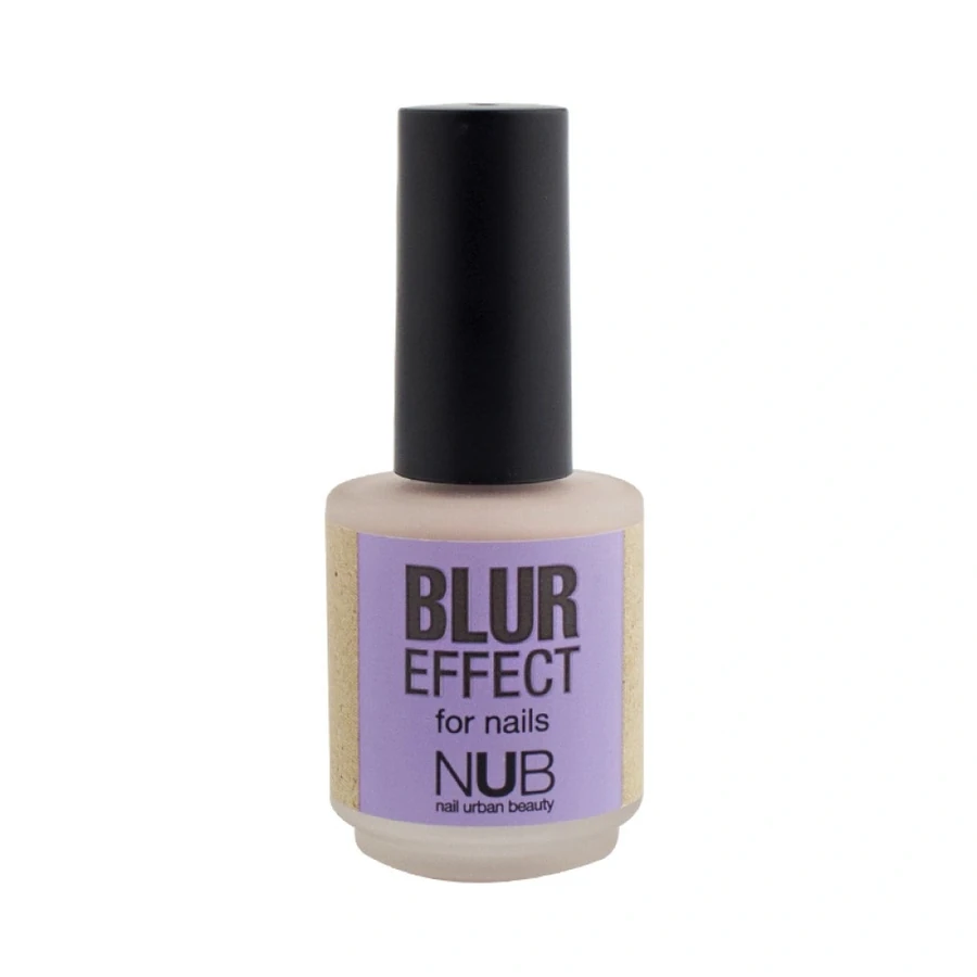 Камуфлююча база для лаку NUB Blur Effect блідо-рожевий прозорий 15 мл
