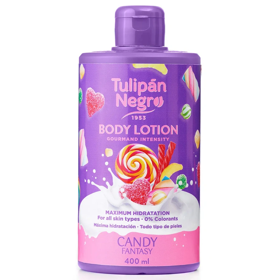 Лосьйон для тіла "Цукеркові фантазії" Tulipan Negro Candy Fantasy Body Lotion без дозатора 400 мл