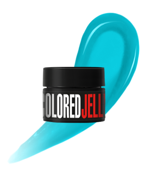 Кольоровий гель-желе Kodi Colored Jelly Gel 03 насичений блакитно-бірюзовий 13 г