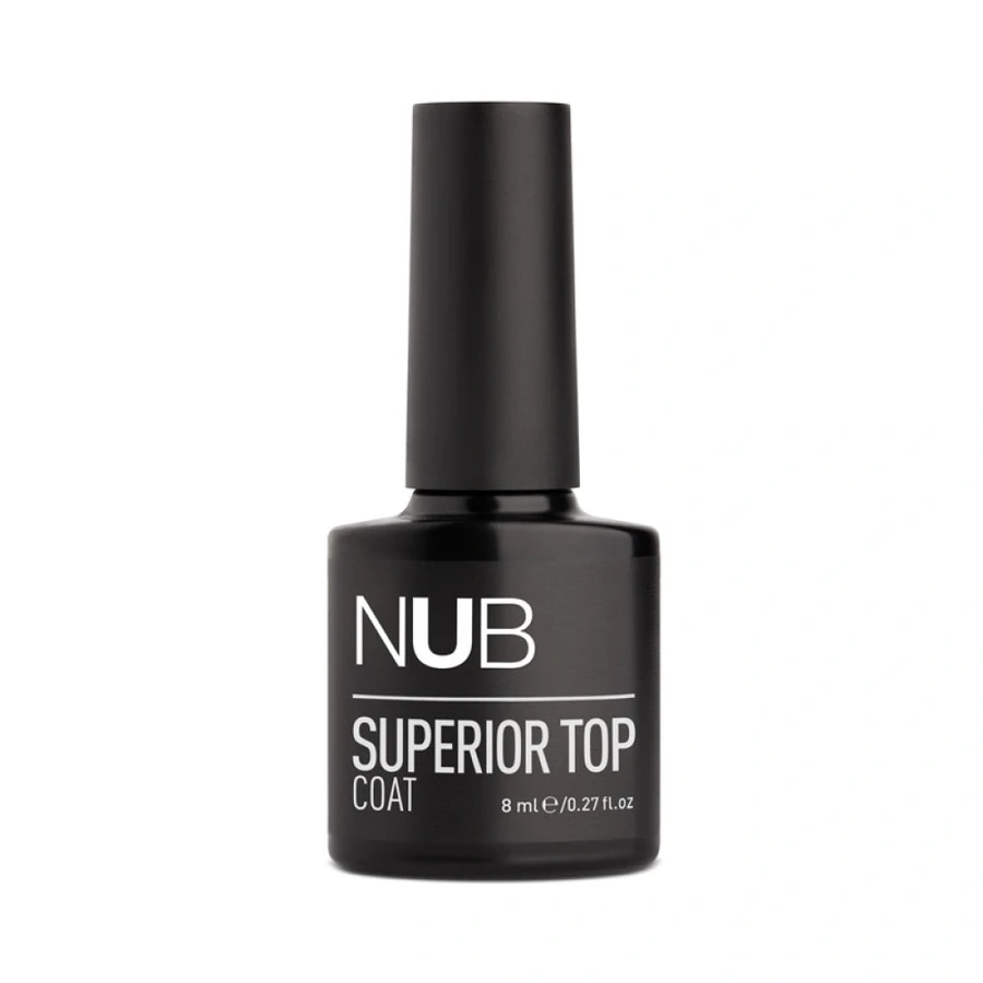Топ для гель-лаку з ультраглянсовим блиском NUB Superior Top Coat без липкого шару 8 мл