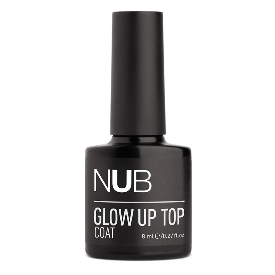 Топ для гель-лаку люмінесцентний NUB Glow Up Top Coat без липкого шару 8 мл